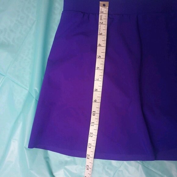 Profile Swim Skirt 24W Built in Panty 3x Plus Size Swim Bottoms Purple/Blue - Picture 6 of 9